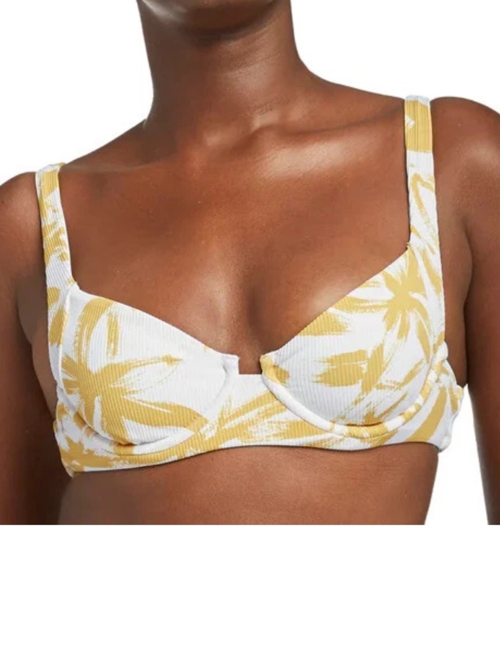 Vitamin A Demi Underwire Bikini Top Size Large Honeysuckle size L